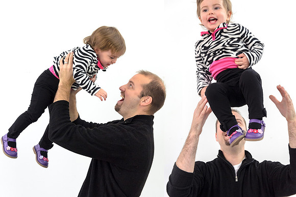 Dad playing with his daughter - Lifestyle protrait
