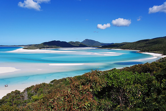 Whitsundays white sand beach, Australia