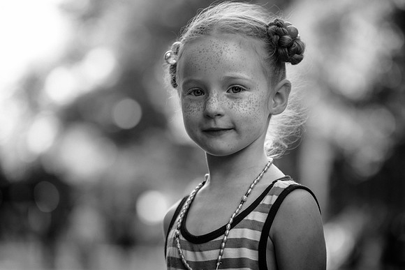 Street portrait of a child - Seattle