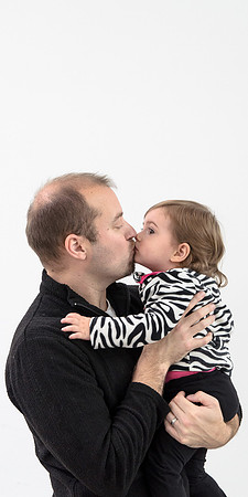 Black and White Family portrait